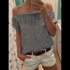 J.Crew Off the Shoulder Blouse/Top